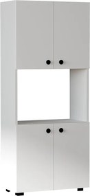 Στήλη Guzel pakoworld σε λευκή απόχρωση 60x31.4x140εκ