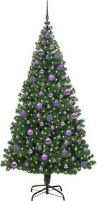 vidaXL Τεχνητό Χριστουγεννιάτικο Δέντρο με 300 LED Πράσινο 180 cm