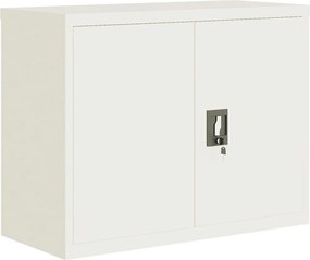 vidaXL Αρχειοθήκη Λευκή 90 x 40 x 110 εκ. από Ατσάλι