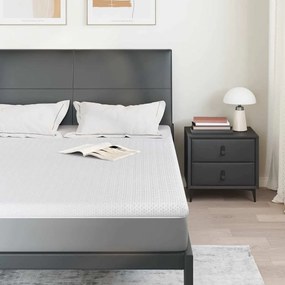 vidaXL Στρώματα Λευκό 140 x 200 cm 100% ύφασμα πολυεστέρα με τζακάρ