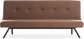 Τριθέσιος Καναπές Κρεβάτι Καφέ NILUNE 64x180x78