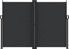 vidaXL Σκίαστρο Πλαϊνό Συρόμενο Μαύρο 180 x 1000 εκ.