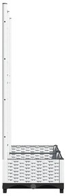 vidaXL Ζαρντινιέρα Κήπου με Καφασωτό Λευκή 80x40x121,5 εκ. Πολυπροπ.