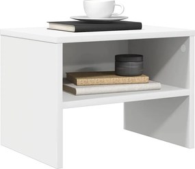 vidaXL Κομοδίνα 2 τεμ. Λευκά 40 x 30 x 30 εκ. από Επεξ. Ξύλο