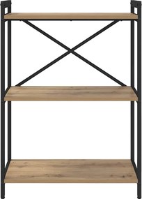 vidaXL Ράφι Βιβλίων 60 x 30 x 85 cm Επεξεργασμένο ξύλο Artisan Oak
