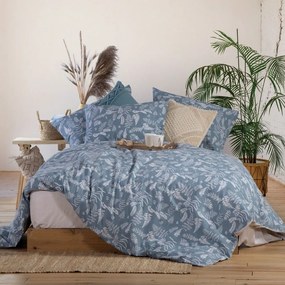 Σεντόνια Assia (Σετ 3τμχ) Blue Nef-Nef Single 170x270cm 100% Cotton