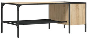 vidaXL Τραπεζάκι Σαλονιού με Ράφι Sonoma Δρυς 100x51x40 εκ. Επεξ. Ξύλο