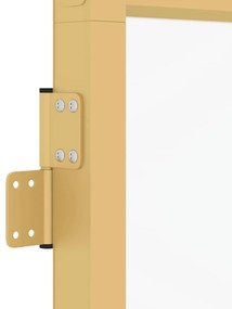 vidaXL Εσωτερική Πόρτα Χρυσή 83 x 201,5 εκ. Ψημένο Γυαλί &amp; Αλουμίνιο