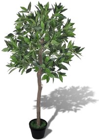 Δέντρο Δάφνης Τεχνητό με Γλάστρα 120 εκ. - Πράσινο