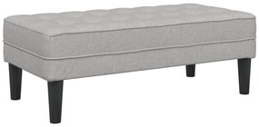 vidaXL Παγκάκι Cloud Γκρι 113x57x39 εκ. Υφάσματος