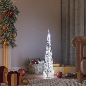 vidaXL Κώνος Διακοσμητικός LED Ακρυλ. Ψυχρό Λευκό 60 εκ.