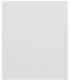 Ντουλάπι Νιπτήρα Γυαλιστερό Λευκό 100x38,5x46 εκ. Μοριοσανίδα - Λευκό