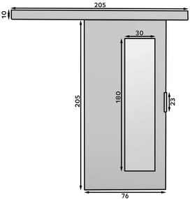 Συρόμενη πόρτα Valleta - Sonoma