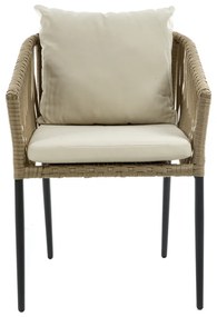 Ψάθινη υφαντή καρέκλα
 - Μέταλλο - 248-4005