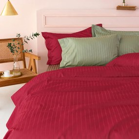 Σεντόνι Υπέρδιπλο Επίπεδο (240x270) Palamaiki Sateen Riga Μπορντώ