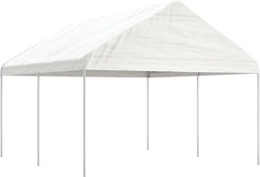 vidaXL Κιόσκι με Τέντα Λευκό 4,46 x 4,08 x 3,22 μ. από Πολυαιθυλένιο