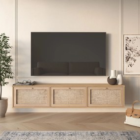 Έπιπλο Τηλεόρασης Δρυς CROAME 180x32x35.6