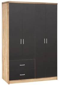 ΝΤΟΥΛΑΠΑ 4ΦΥΛΛΗ BRIANA ME 2 ΣΥΡΤΑΡΙΑ HM339.04 SONAMA-ΓΚΡΙ 120Χ42,5Χ180,5εκ.