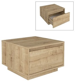 Τραπεζάκι σαλονιού Pura Megapap χρώμα sapphire oak 60x60x40εκ.