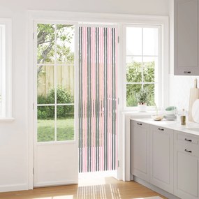 vidaXL Κουρτίνα εντόμων Chenille Ασημί Γκρι και Ροζ 56 x 200 cm