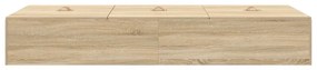 vidaXL Σκελετός Κρεβατιού Sonoma Δρυς 75 x 190 cm Επεξεργασμένο ξύλο