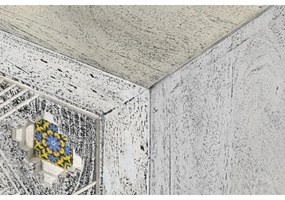 Τηλεόραση DKD Home Decor Λευκό Μπεζ Γκρι Πολύχρωμο Κεραμικά Ξύλο από Μάνγκο 130 x 40 x 56 cm