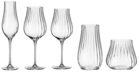 Σετ Κρυστάλλινα Ποτήρια Limosa Optic - Crystal Bohemia – 30τμχ