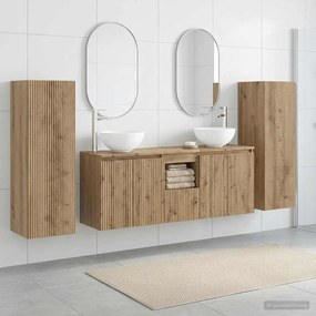 vidaXL Σετ Επίπλων Μπάνιου 5 τμχ. Artisan Δρυς 33 x 34,5 x 100 εκ