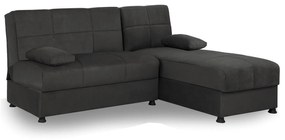 Καναπές Κρεβάτι Γωνιακός ArteLibre NILES Αναστρέψιμος Ανθρακί 190x147x84cm