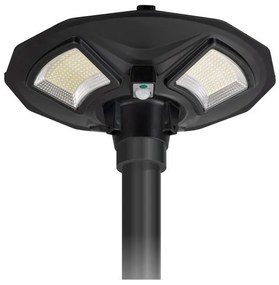 Ηλιακό Φωτιστικό Πλατείας LED 150W 6000K ABS Μαύρο 6553 Spotlight-6553-Μαύρο 6553