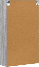 vidaXL Κρεμαστό ντουλάπι με ράφι ELST Γκρι Sonoma 59 x 20 x 100 εκ