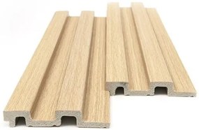 New plan PS PANEL ΜΕ 3D ΠΗΧΑΚΙΑ 04 RESIDENCE 21/122 mm WHITE OAK Τεμαχιο