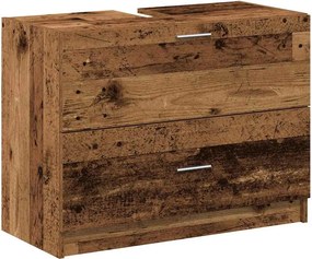 vidaXL Ντουλάπι Μπάνιου Παλιό Ξύλο 78 x 37 x 59 cm Επεξεργασμένο ξύλο