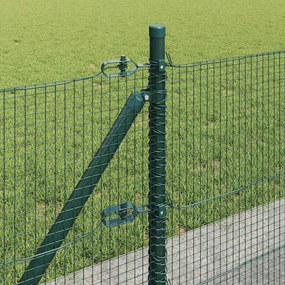vidaXL Συρματόπλεγμα με Σκυρόδεμα 10 x 0,6 μ PVC-Επικαλυμμένο Ατσάλι