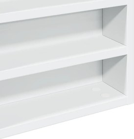 vidaXL Ραφιέρα Λευκή 60 x 8,5 x 58 εκ. από Επεξεργασμένο Ξύλο