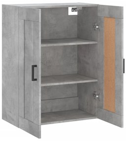 vidaXL Ντουλάπι Επιτοίχιο Γκρι Σκυροδεμ. 69,5x34x90 εκ. Επεξεργ. Ξύλο