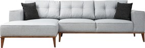 Corner Sofa-Bed Montana Corner Left (Chl+3R) Light Grey