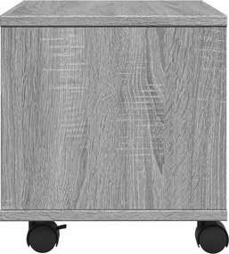 vidaXL Βάση Εκτυπωτή με Ρόδες Γκρι Sonoma 41x32x34,5 εκ.