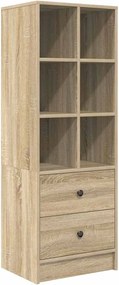 vidaXL Highboard με συρτάρι Δρύς Sonoma 45,5 x 34 x 127 εκ