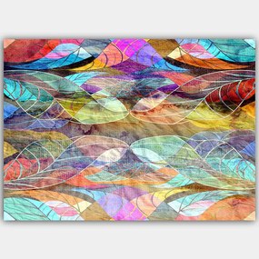 Πίνακας Καμβάς 441HPE2036 100x70cm Multi Wallity Οριζόντιοι Wood, Canvas