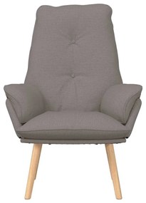 vidaXL Χαλαρωτική Πολυθρόνα Taupe 69 x 74 x 93 εκ. ύφασμα