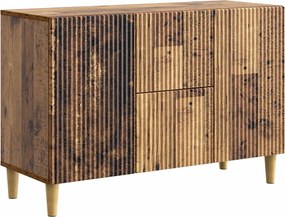 vidaXL Πλαϊνό γραφείο Παλαιωμένο ξύλο 89 x 34,5 x 60 εκ.