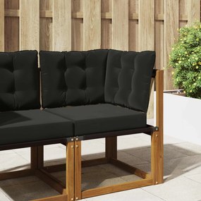 vidaXL Μαξιλάρι Καναπέ Εξωτερικού Χώρου 3 pcs Μαύρο Πολυεστέρας