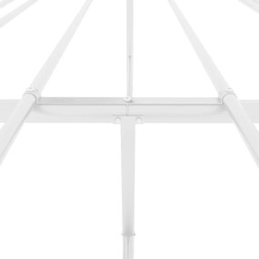 Πλαίσιο Κρεβατιού Λευκό 193 x 203 εκ. Μεταλλικό - Λευκό