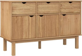vidaXL Ντουλάπι OTTA 114 x 43 x 73,5 εκ. από Μασίφ Ξύλο Πεύκου