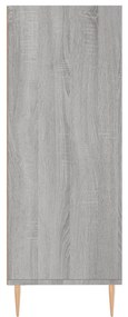 vidaXL Βιβλιοθήκη Γκρι Sonoma 69,5 x 32,5 x 90 εκ. από Επεξεργ. Ξύλο