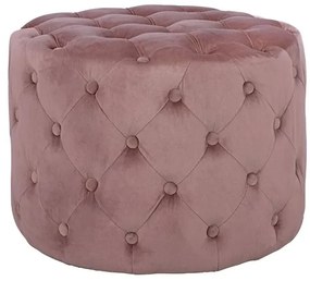 ΣΚΑΜΠΟ KASSIE ΣΑΠΙΟ ΜΗΛΟ ΒΕΛΟΥΔΟ ΤΥΠΟΥ CHESTERFIELD HM8406.02 Φ60x43Υ εκ.