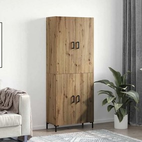 vidaXL Highboard artisan δρυς 69.5 x 34 x 180 εκ. Επεξεργασμένο ξύλο