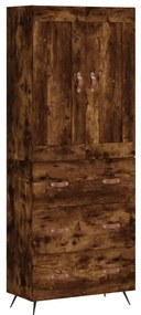 vidaXL Ντουλάπι Καπνιστή Δρυς 69,5x34x180 εκ. από Επεξεργασμένο Ξύλο