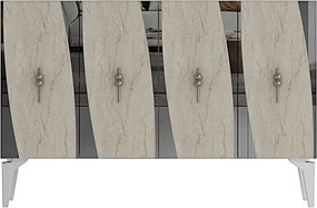Stewehome κονσόλα τηλεόρασης πολύχρηστο ντουλάπι και γωνιά καφέ 120x32x79 cm